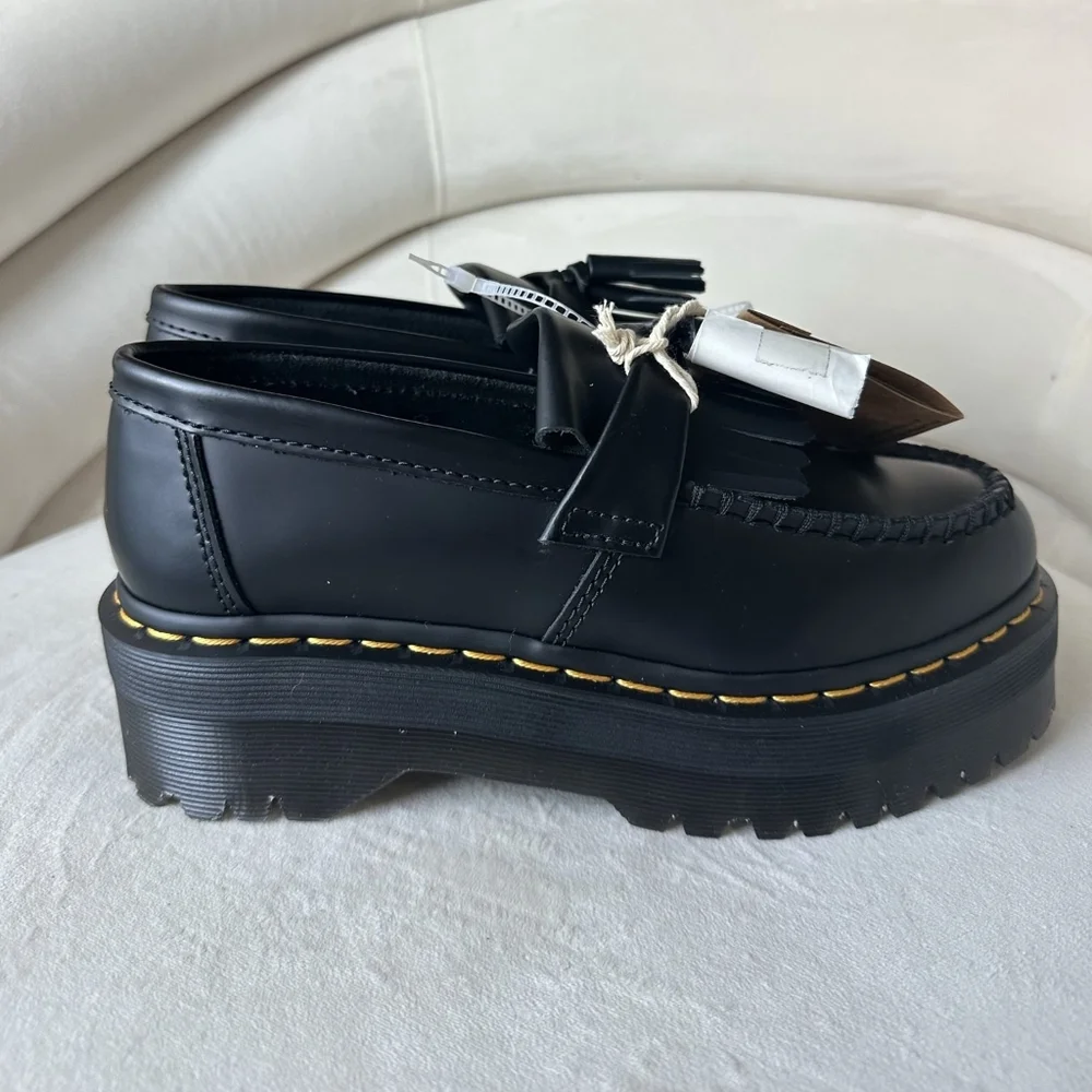 Dr Martens Adrian Bex Smooth Leather Platform Tassel Loafers Shoe Women’s Size 8 - Picture 4 of 10